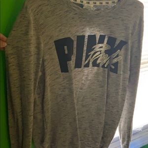 Pink open back sweater